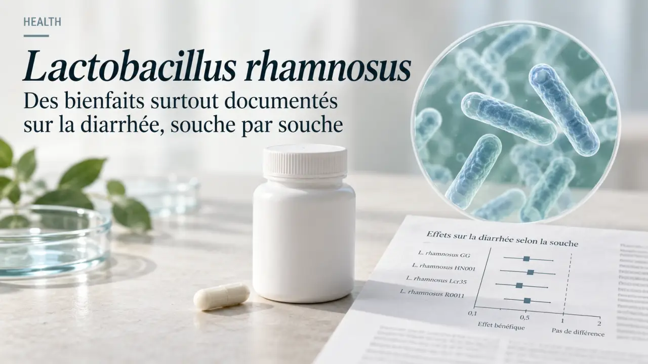 Lactobacillus rhamnosus : des bienfaits surtout documentés sur la diarrhée, souche par souche